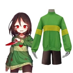 伝説の下で、undertaleコスプレ衣装friskフリースクコス服ネックレスメーカー卸売り