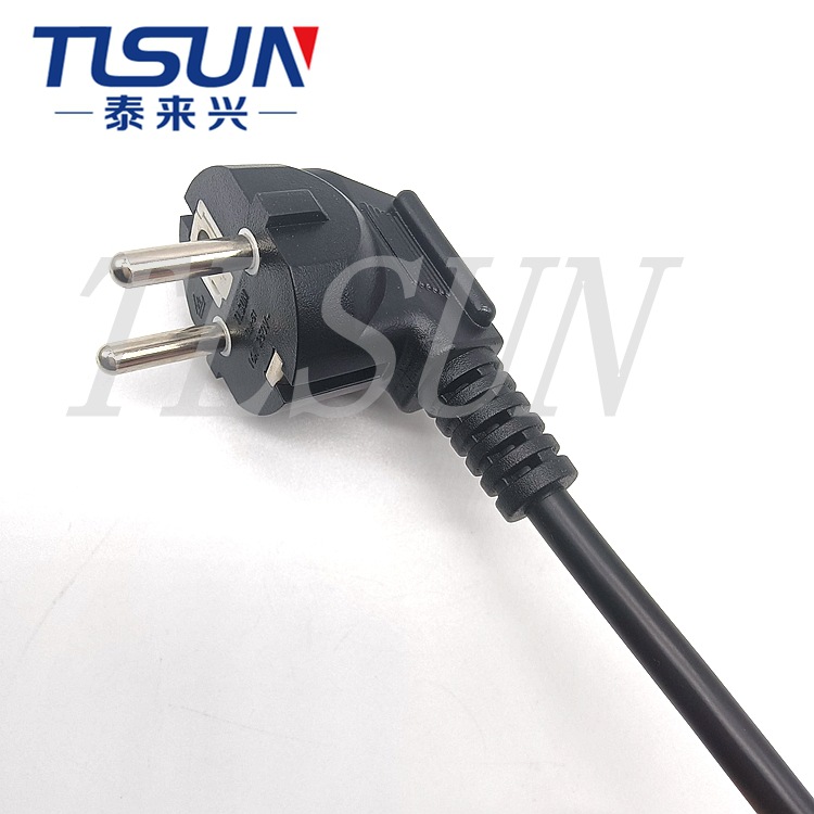 VDE认证 H05VV-F 3G0.75 平方 TLX-51插头电源线