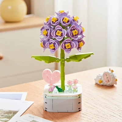 Constructor Lego Sunflower Micro Building Kit, Lighted Dome Display, Multi-Color Variants