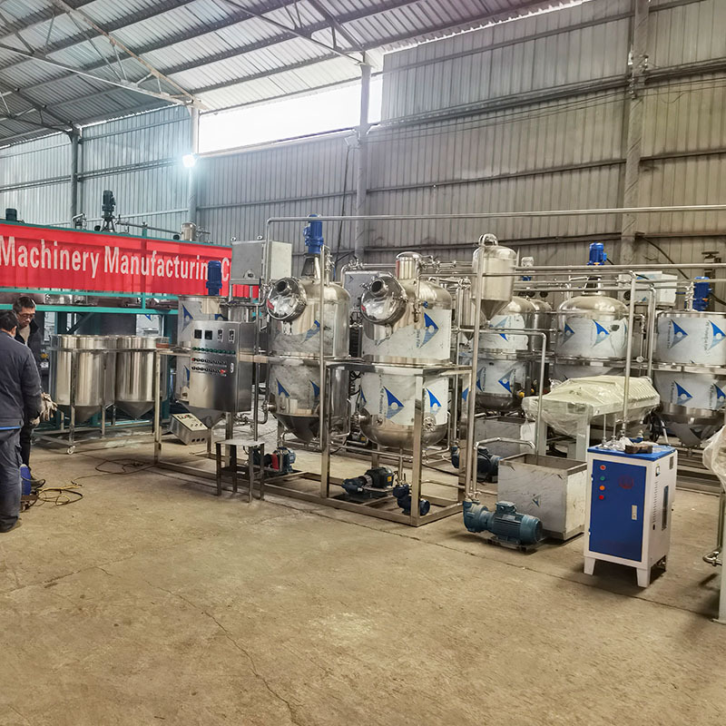 油坊玉米油提炼机 小型食用毛油精炼机 不锈钢茶籽油菜籽油炼油机