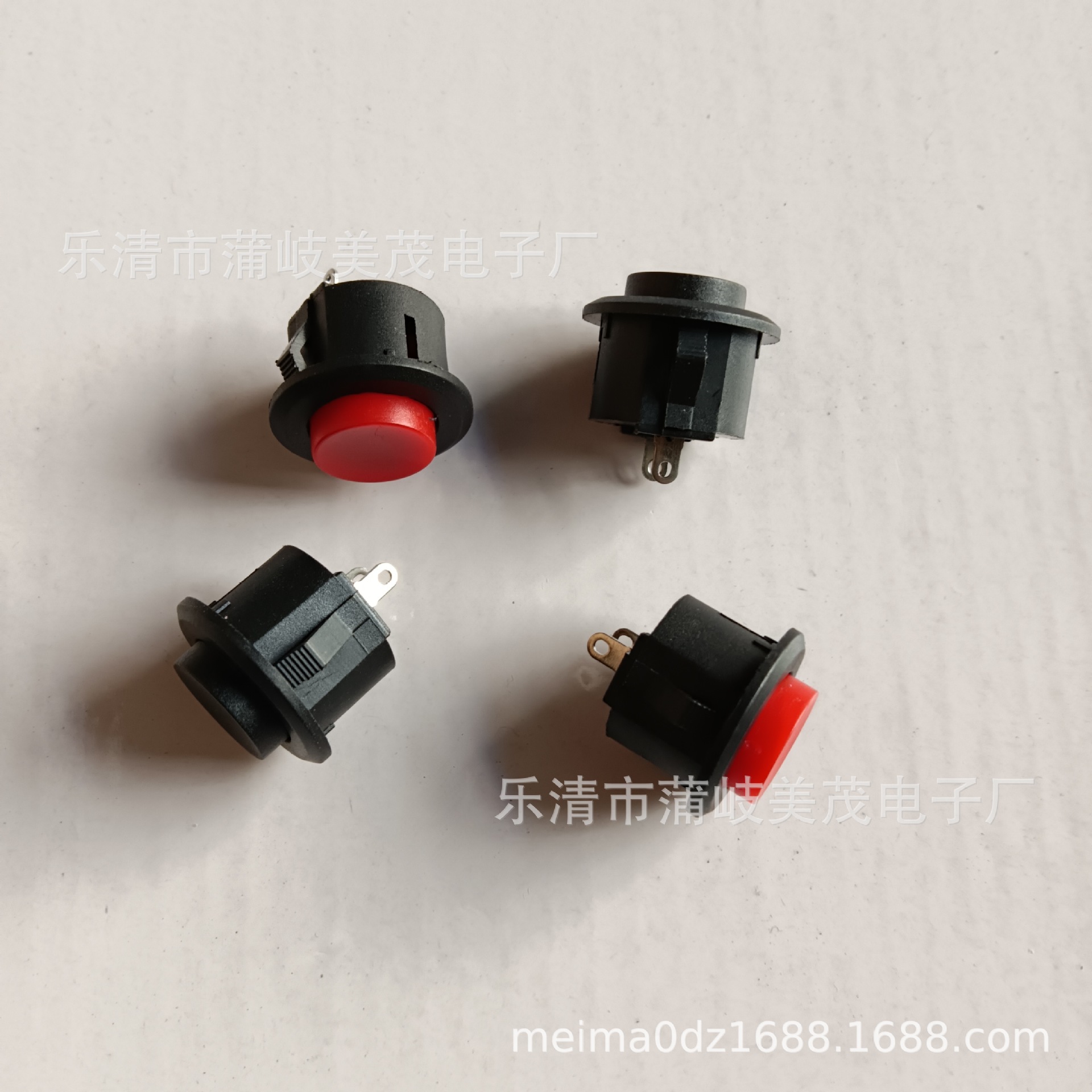 卡扣式按通/按断按钮开关复位 玩具车电动车驱动按钮 喇叭按钮