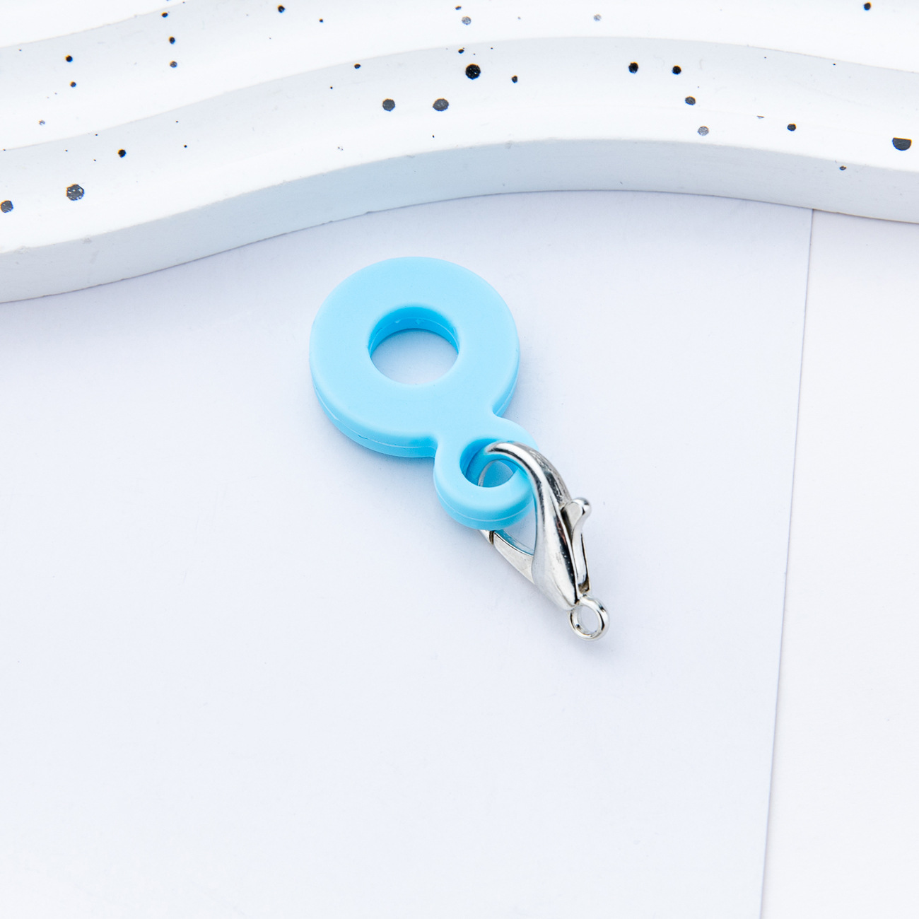 Colgante de paja de silicona DIY creativo adecuado para 8mm - 10mm taza de agua colgante de paja de silicona fábrica directa