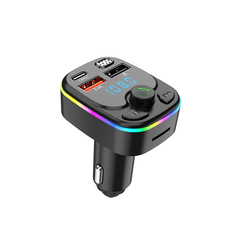 車の Bluetooth MP3 プレーヤーハンズフリー通話カード再生車の FM トランスミッター車の携帯電話充電器|undefined