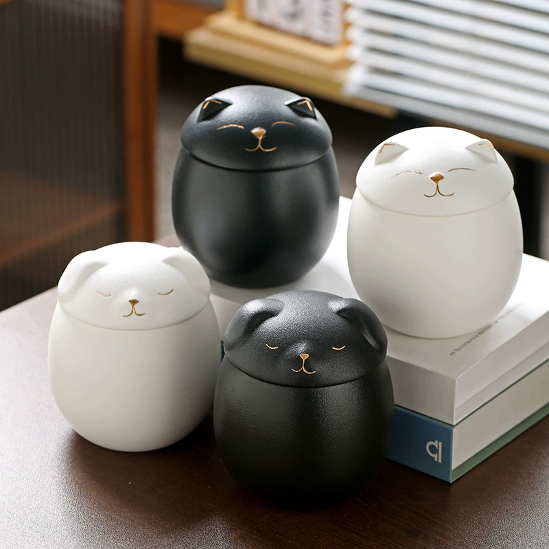 Трансграничные новые пепел для домашних животных Кошки и собаки пепел для хранения керамических герметичных банок, чтобы отметить китайский стиль простоты
