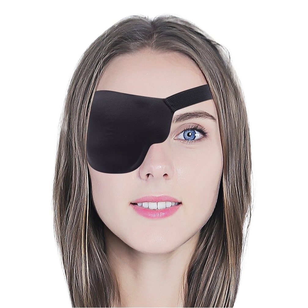 Máscara de ojo de dragón de un solo ojo niños adultos corrección de ambliopía 3D máscara de ojo monocular ojo izquierdo y derecho máscara de ojo de pirata en stock