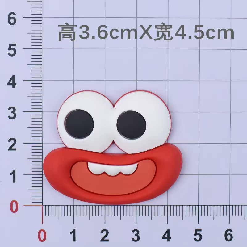 Red teeth exposed mouth