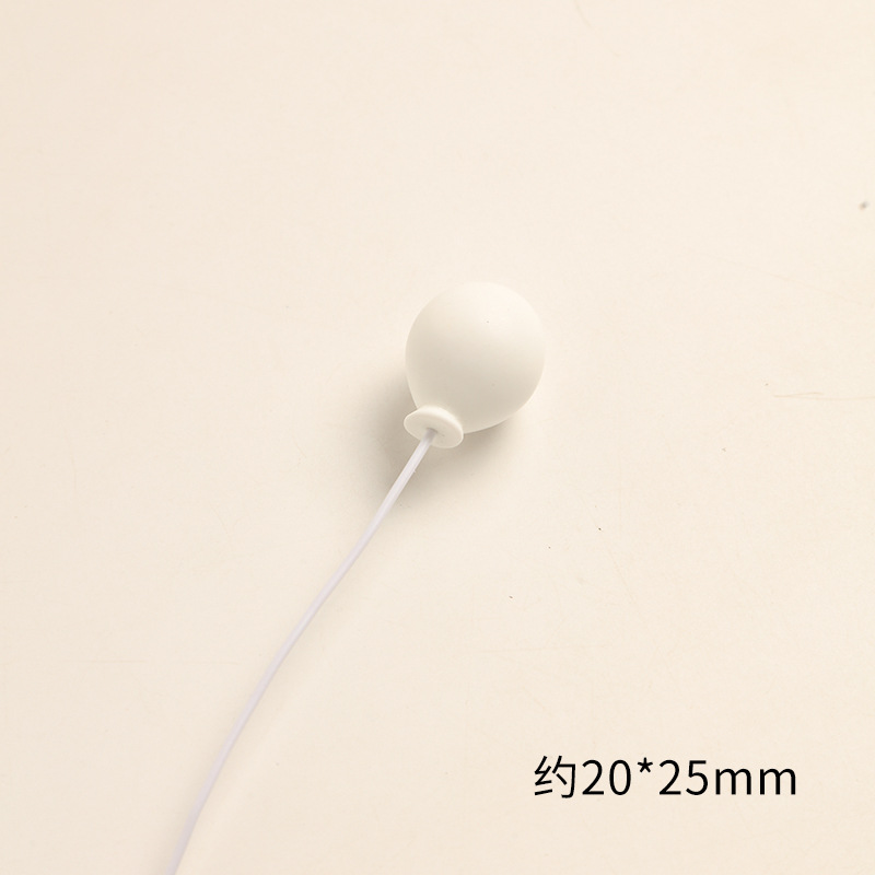 SKU-17-白色椭圆气球 一个