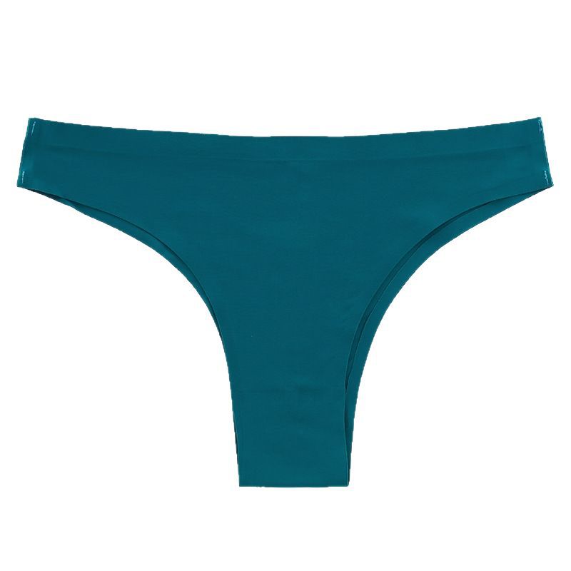 Comercio exterior transfronterizo tanga brasileña ropa interior de mujer sexy europea y americana de una sola pieza sin costuras de seda de hielo deportes más tamaño t pantalones