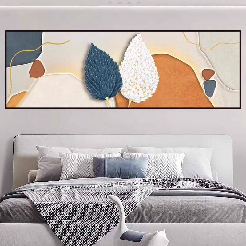 寝室のベッドサイドの絵画自己粘着壁ステッカーホテル B&B リビングルームのソファの背景の壁の装飾絵画壁紙ステッカー|undefined