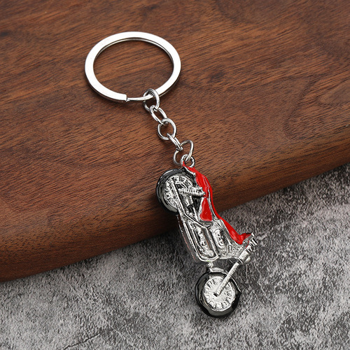 Metal personalized motorcycle keychain creative model key ring Harley Davidson motorcycle craft keychain