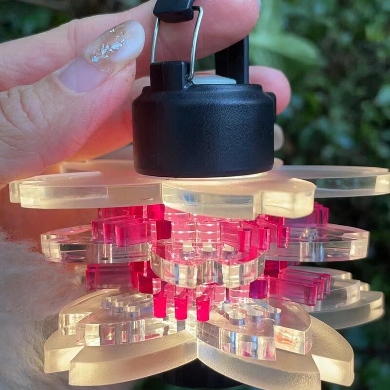 Outdoor Ml4 Lamp Camping Style Lamp Cherry Blossom Lampshade Led Lamp Pink