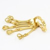 Accessory, metal skeleton, bracelet from pearl, halloween, European style