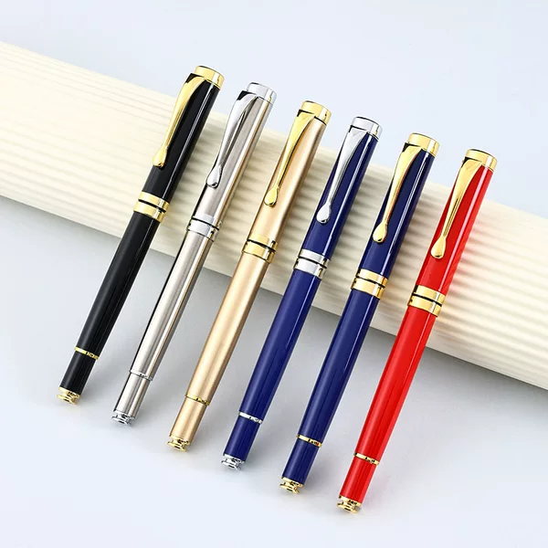 Business metal sign pen can be fixed LOGO ball pen simple office ball pen wholesale advertising gifts gel pen