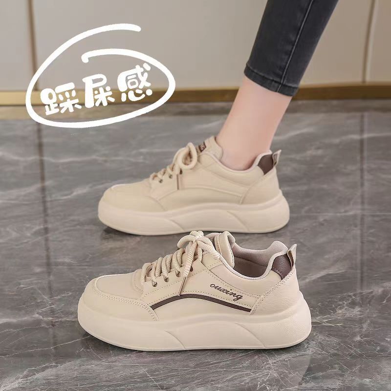Women's Leather Sneakers with a Stepping-On-Clouds Feel, 2025 New Spring Lightweight Soft-Soled Casual Sneakers, Versatile White Shoes for Women Women's Leather Sneakers with a Stepping-On-Clouds Feel, 2025 New Spring Lightweight Soft-Soled Casual Sneakers, Versatile White Shoes for Women