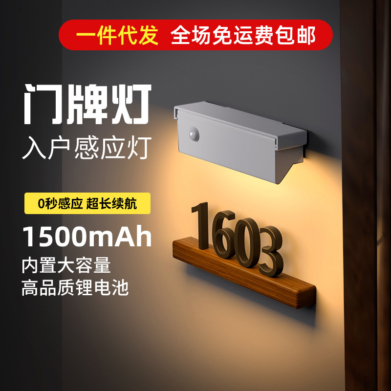 Door plate wall lamp induction lamp charging entrance door headlamp Door Door Door Door Door Door Door Door automatic intelligent wireless human body
