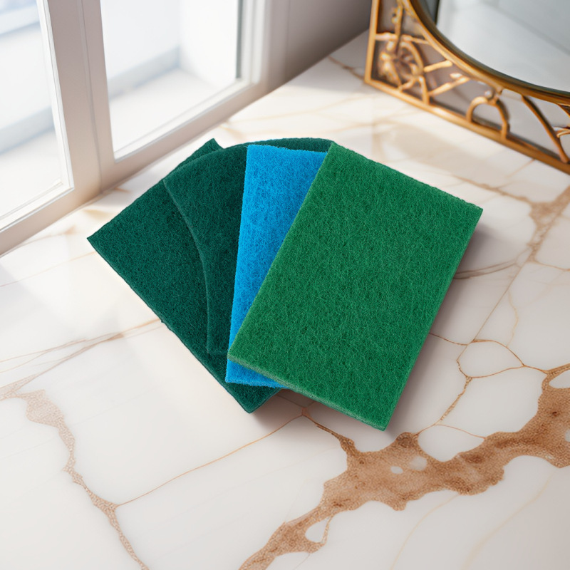 Emery Scouring Pad Double-Sided Real Sand-Containing Waist-Shaped Kitchen Dishwashing Pot Household Cleaning Cloth Pot Dishwashing Cloth