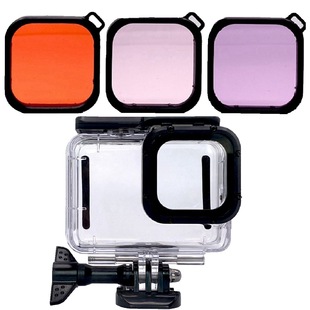 �m��Gopro hero12/11/10/9 ���|����ˮ����ˮ�����ɫ�V�R�t����