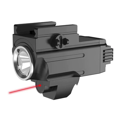 Outdoor Tactical Hanging Laser Sight Flashlight Long-Range Lighting Strong Light Red Laser Charging Rail Light (UV fənərlər) - fx-68a-red-laser
