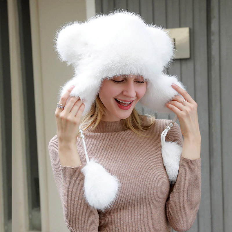 Nuevo sombrero transfronterizo de otoño y invierno noreste de la cabeza grande torrent gorra montar al aire libre invierno caliente gorra protector de orejas