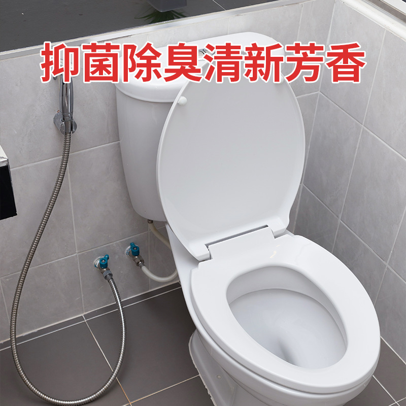 Directo de fábrica de tierra roja fragancia limpiador de inodoro de dos colores rosa limpiador de inodoro embalaje independiente limpieza descontaminación