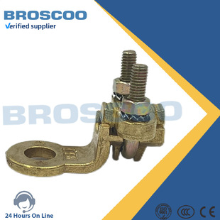 Terminal U-bolt clamp brass bolt clamp railway cable connection terminal brass plum clamp