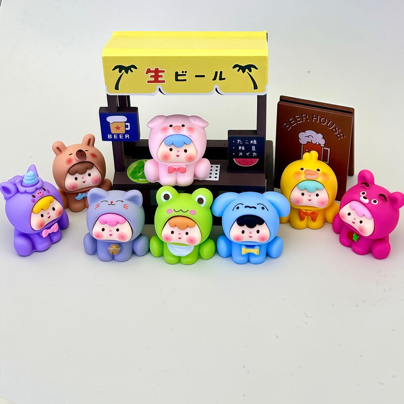 感触ペイント動物子供かわいい diy ジュエリーアクセサリー樹脂ブラインドバッグキーホルダーペンダントデスクトップ車の装飾品|undefined