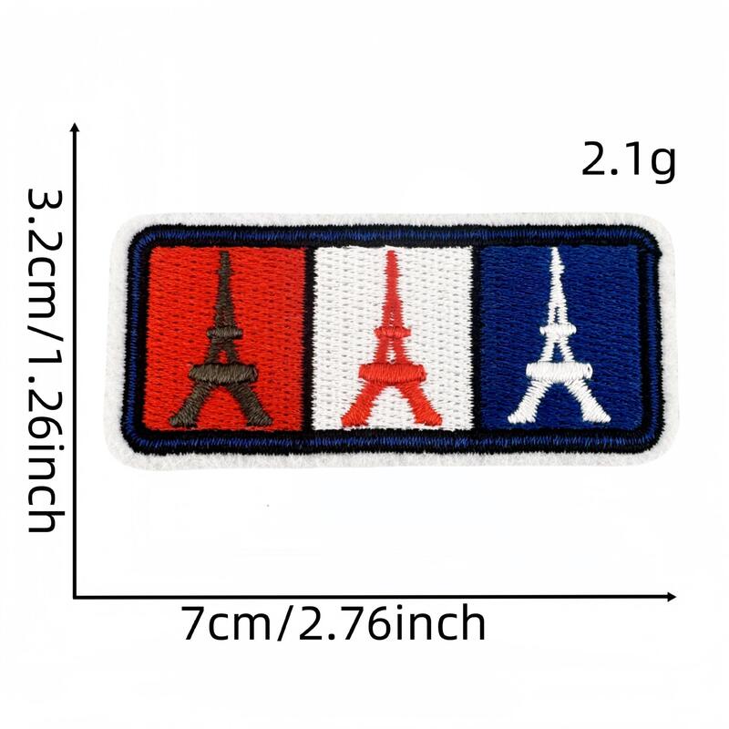 クロスボーダー漫画世界ランドマークパターン刺繍布ステッカー世界旅行バッジ布ラベルコンピュータ刺繍スポット卸売|undefined
