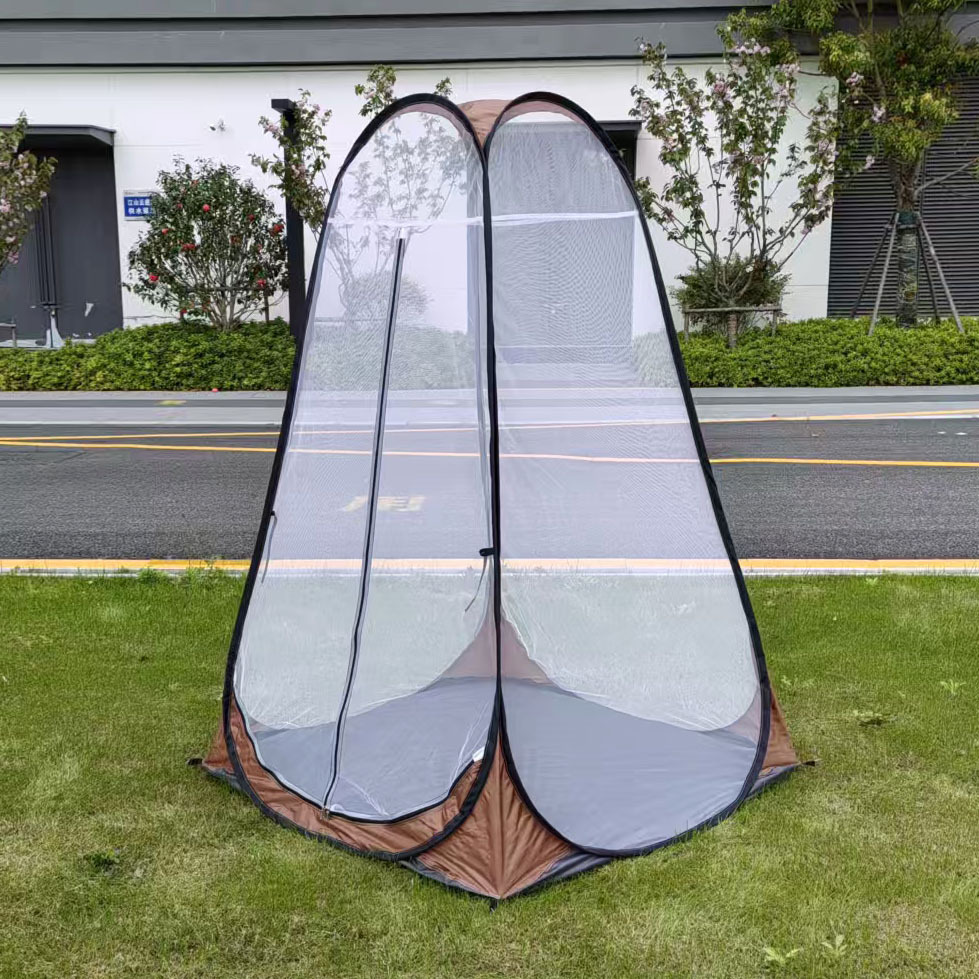 Single-Person Mesh Quick-Open Tent for Courtyard Outdoor Ventilation, Mosquito Prevention, Indoor Ventilation, and Dedicated for Meditation and Standing Still