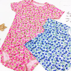 ins夏季碎花包屁衣嬰兒連體衣夏季嬰兒網紅風新生兒三角 爬服