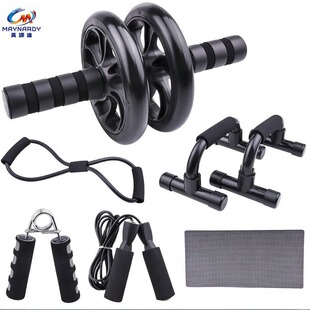 Foreign trade supply healthy abdominal wheel push-up combination suit multi-functional abdominal wheel comprehensive training device fitness seven-piece set