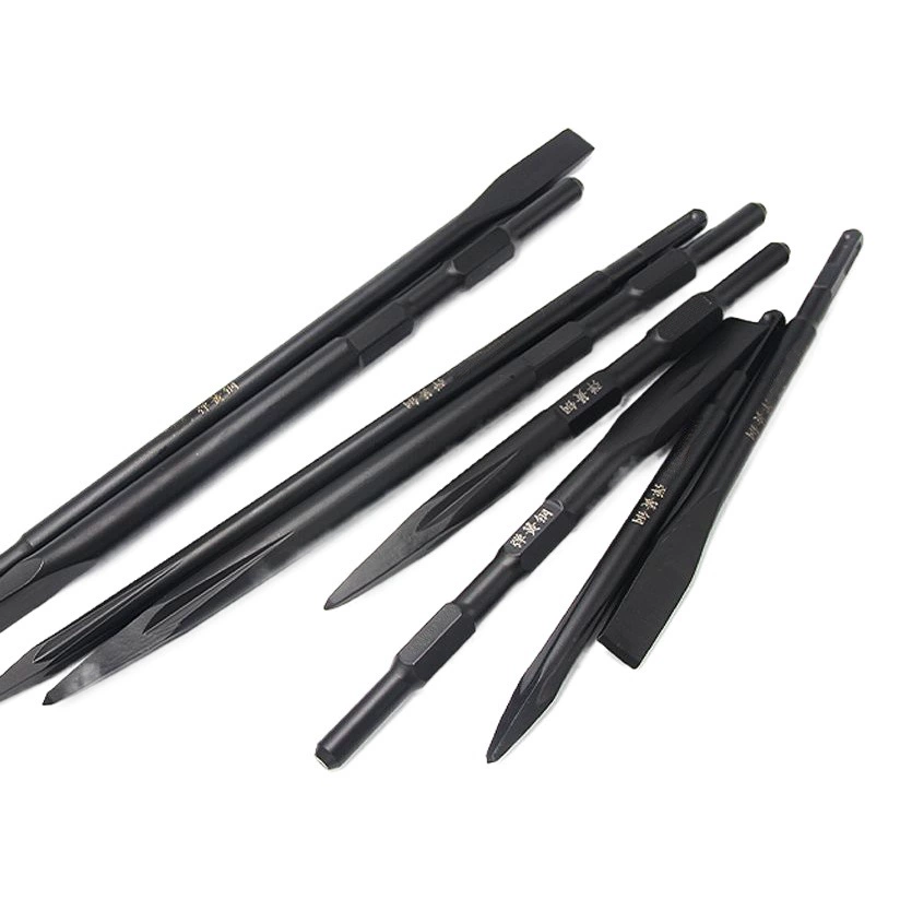 Пружинная сталь электрический молоток плоская Ударная дрель Электрический выбор квадратная ручка Лопата головка молоток долото бетон электрическая дрель с прорезями