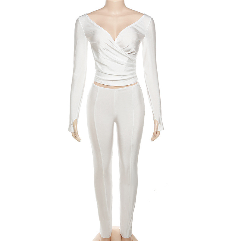 Damen Jumpsuit Schulterfrei Mit Hoher Taille Enges Sportset_voghion.com