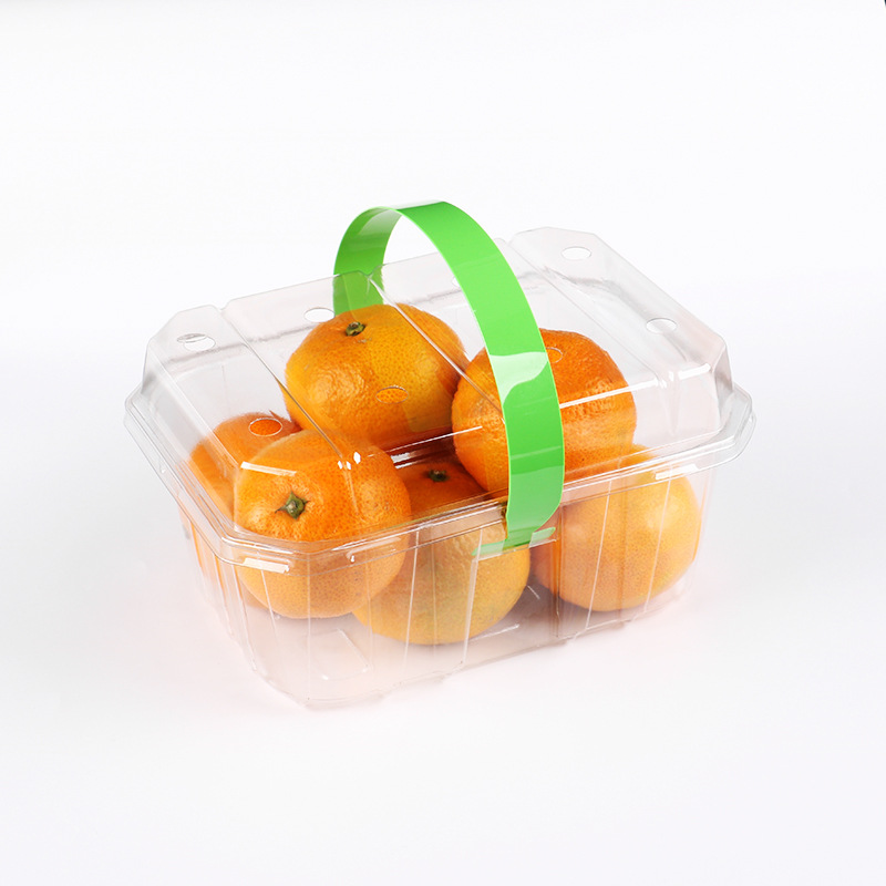 Caja de frutas en línea, caja desechable, caja de embalaje de 2 jin, caja de fresa, uva, invierno, caja de frutas de plástico transparente