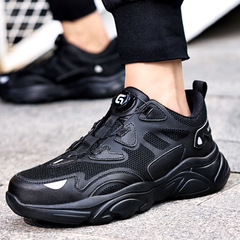 勞保鞋新款智能扣防砸防刺穿舒適安全輕便鋼包頭不累腳工作鞋批發