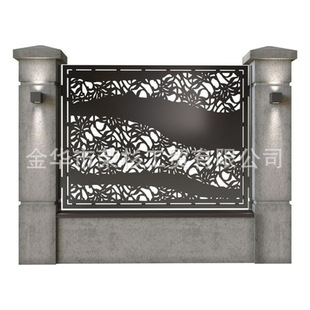Metal Guardrail Cnc Cutting Wall Courtyard Decoration Guardrail Screen Partition Pavilion Various Shapes Cut Out Panels