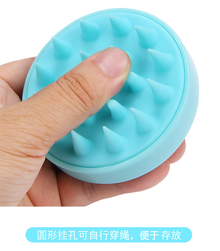 Soft Silicone Shampoo Brush Household Massage Shampoo Brush Wholesale display picture 3