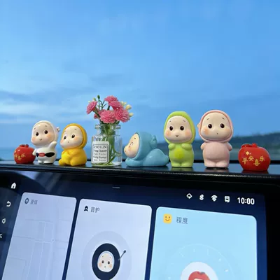 for Car, Office, Computer, Car ornaments - healing-pajamas-star-set-of-5-lucky-pink-vase-peace-and-joy