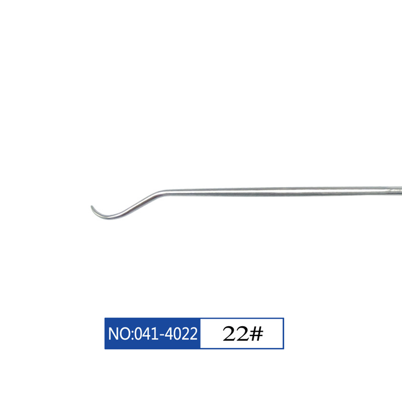Sonda dental Star Tooth weirong aguja dental de acero inoxidable sin recubrimiento aguja dental limpia sonda dental palillos de dientes orales de un solo y doble cabeza
