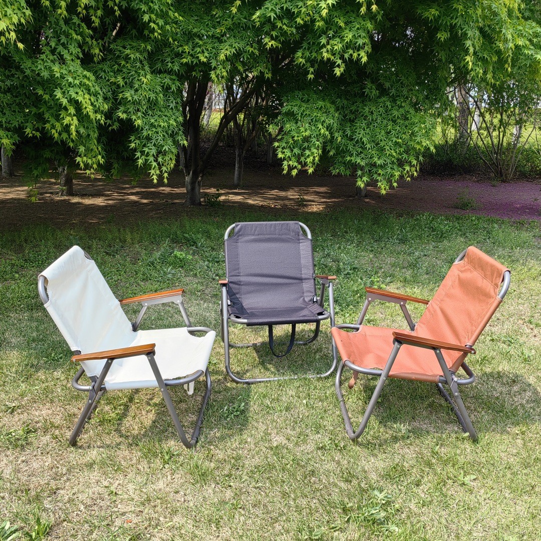 Silla plegable al aire libre para acampar, ocio, silla portátil, tubo redondo, silla Kmit en grosor, silla lunar, productos para exteriores