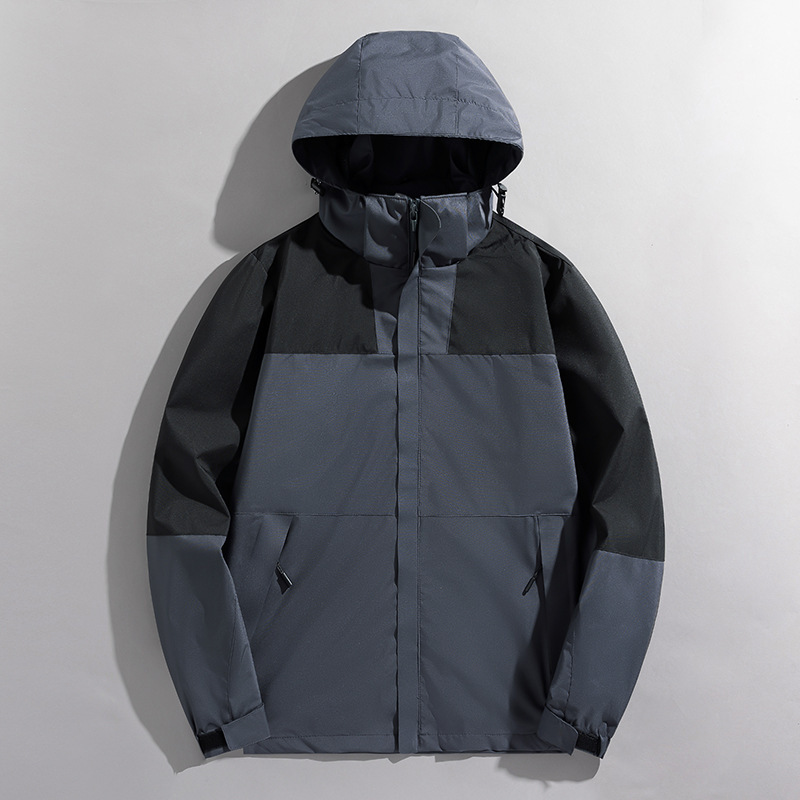 ジャケット男性秋の新商品は帽子を外すことができます。|undefined
