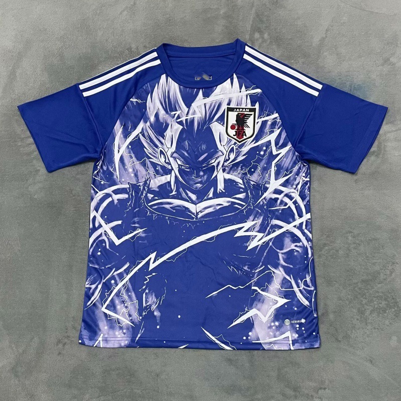 日本のユニホーム2425人気ルフィ悟空国家チームのホームアウェイ試合前にサッカー服を訓練します。|undefined