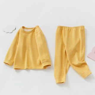 儿童德绒保暖内衣婴儿套装宝宝家居服女童男童保暖衣秋冬衣服童装
