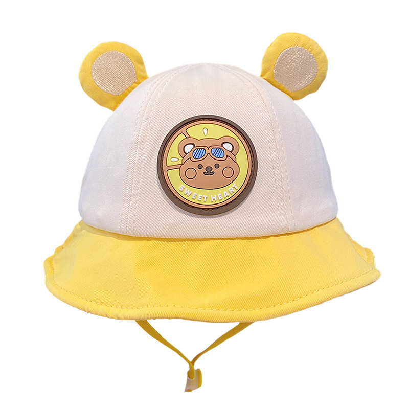 Bonito panda sombrero de dibujos animados 2025 nuevo bebé sombrero pescador sombrero de verano para niños niñas sombrero de sombrero de protección solar