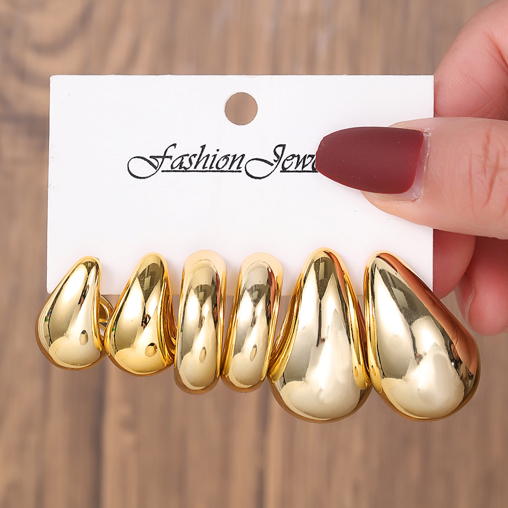 brand creative acrylic earrings drop-shaped