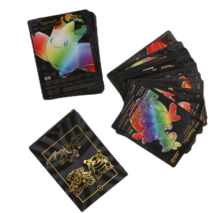 Tarjeta mágica de la hoja de oro del bebé Bao Ke Meng monstruo de bolsillo tarjeta de oro tarjeta de juego mascota elfo periférico