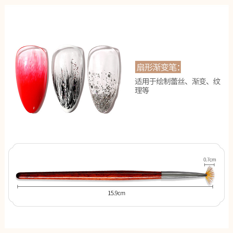 Pincel de fototerapia de uñas pincel de pintura profesional pincel de fototerapia de uñas pincel de dibujo pincel de escaneo de pincel francés pincel de escaneo mayorista