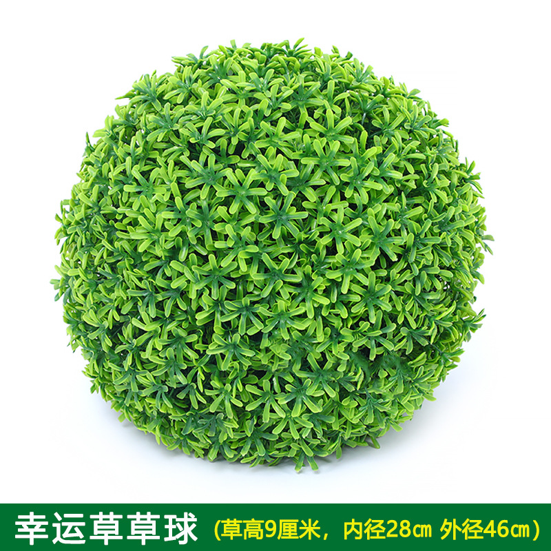 Planta Artificial Decorativa, Bola de Milán Verde, Decoración de Techo, Flor Artificial de Plástico, Exhibición de Inauguración de Centro Comercial, Bola de Hierba de Eucalipto
