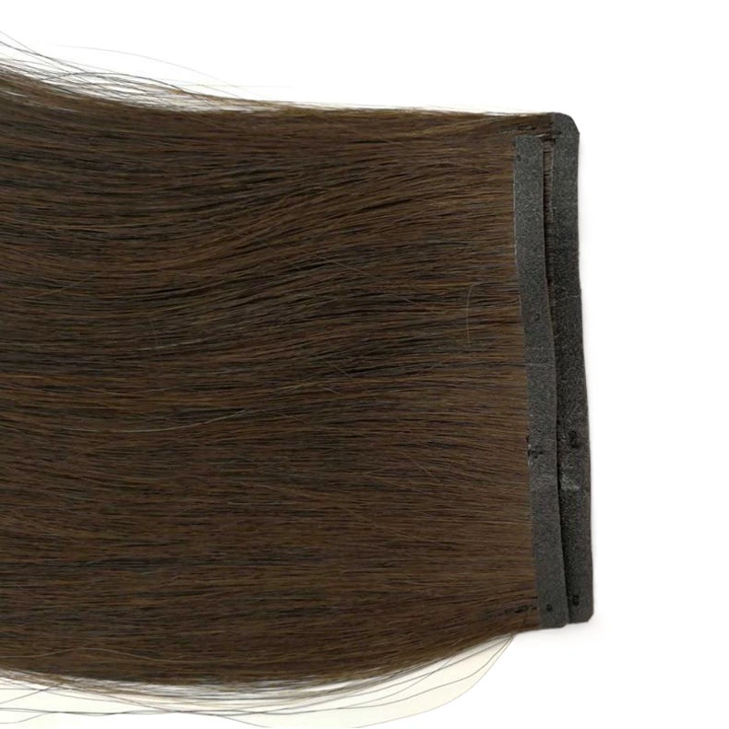 Накладка для волос из натуральных волос, на заколках, цельная, ультратонкая, невидимая, для увеличения объема, полностью ручная работа