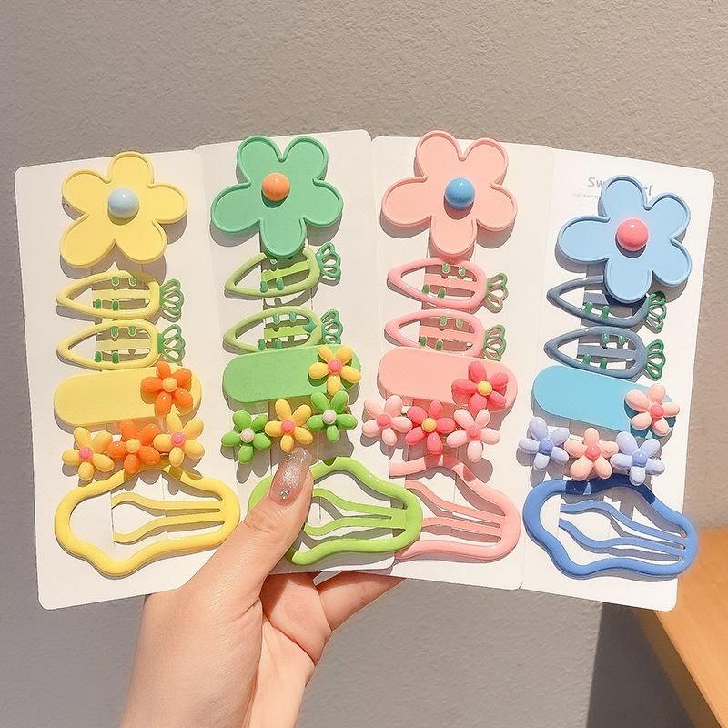 2024 nuevo clip BB de color lindo clip de cabello de boca de pato chica lateral clip de frange para niños tocado tarjeta de cabello rotura