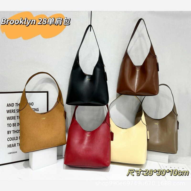 Coach C's New Brooklyn Brooklyn Large-Capacity Hobo Armpit Bag Single Shoulder Handheld Tote Women's Bag